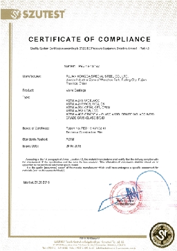 PED CERTIFICATE